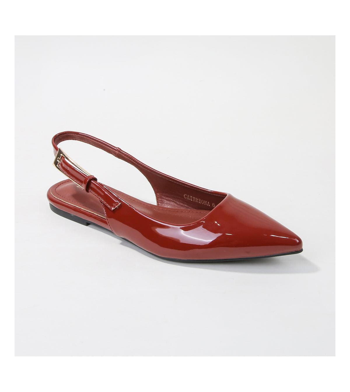 Caitriona Pointed Toe Slingback Flats - Blue
