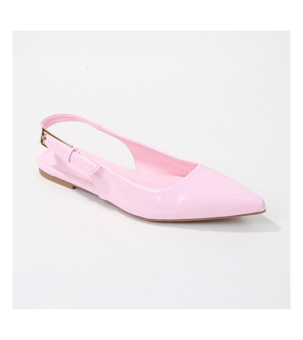 Caitriona Pointed Toe Slingback Flats - Blue