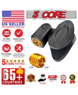 Microphone Clip Holder 2 Pieces with Screw Adapters 5/8 to 3/8 Inch