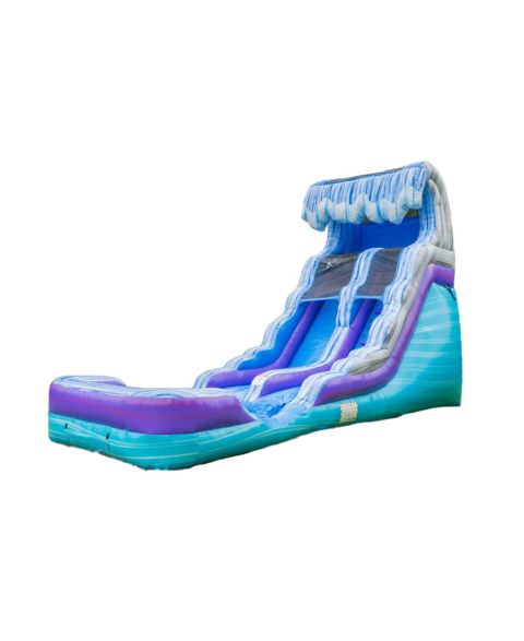 Детская игрушка HERO Kiddo Ocean Wave 16' Commercial-Grade Vinyl Water Slide with Attached Pool and Drainage System, Ages 3+