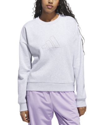 adidas - Women's Faux-Pearl Logo Crewneck Sweatshirt