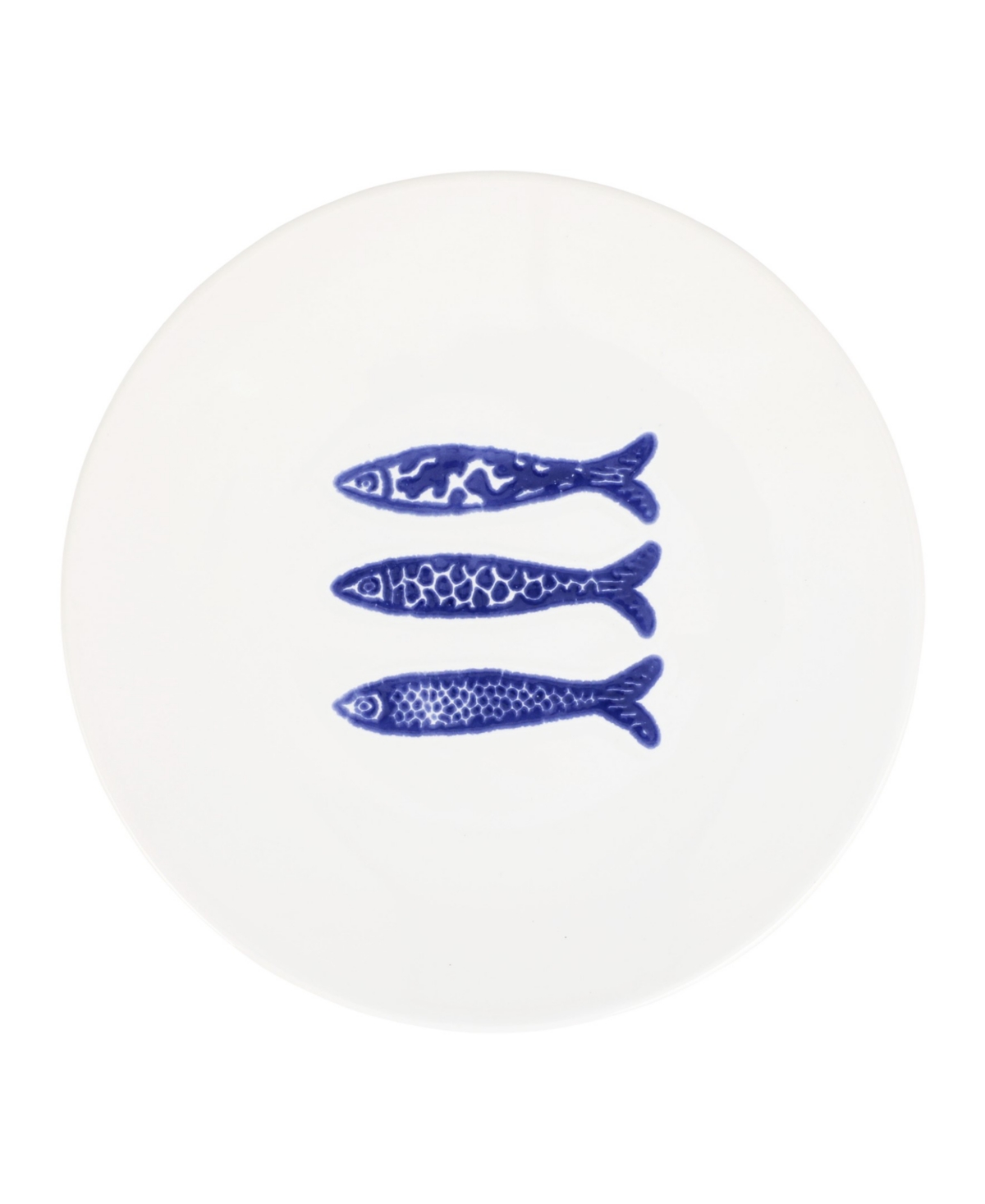 Santorini Minnows Salad Plate - Blue
