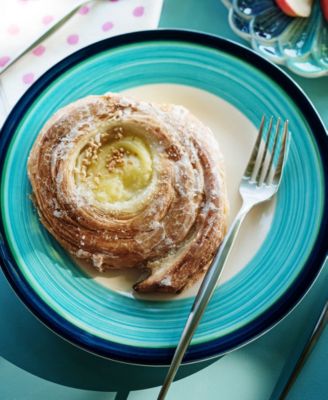 Lisbon Stripe Salad Plate