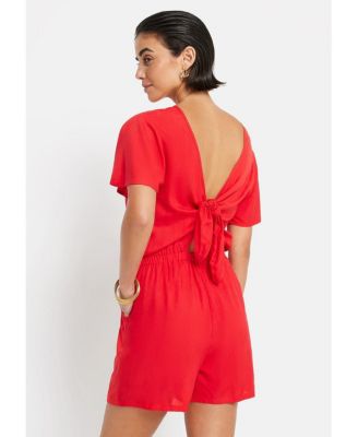 Women's Tie Back Romper cup sizing