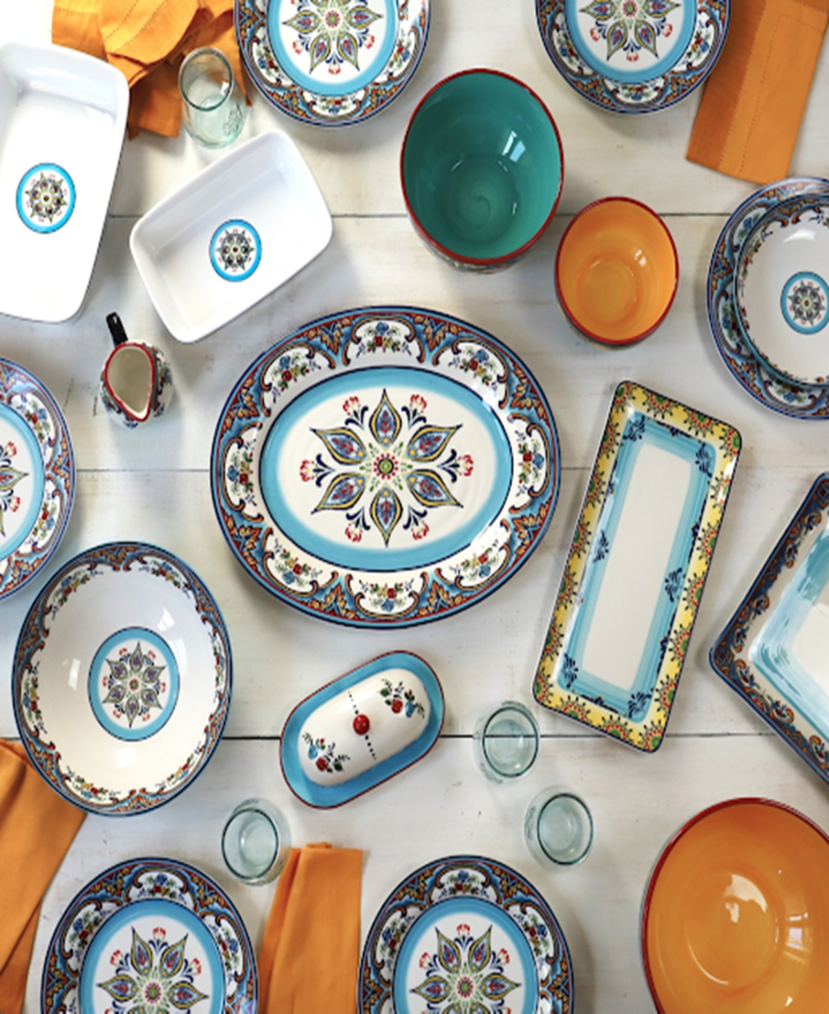 Euro Ceramica Zanzibar Rectangular Platter