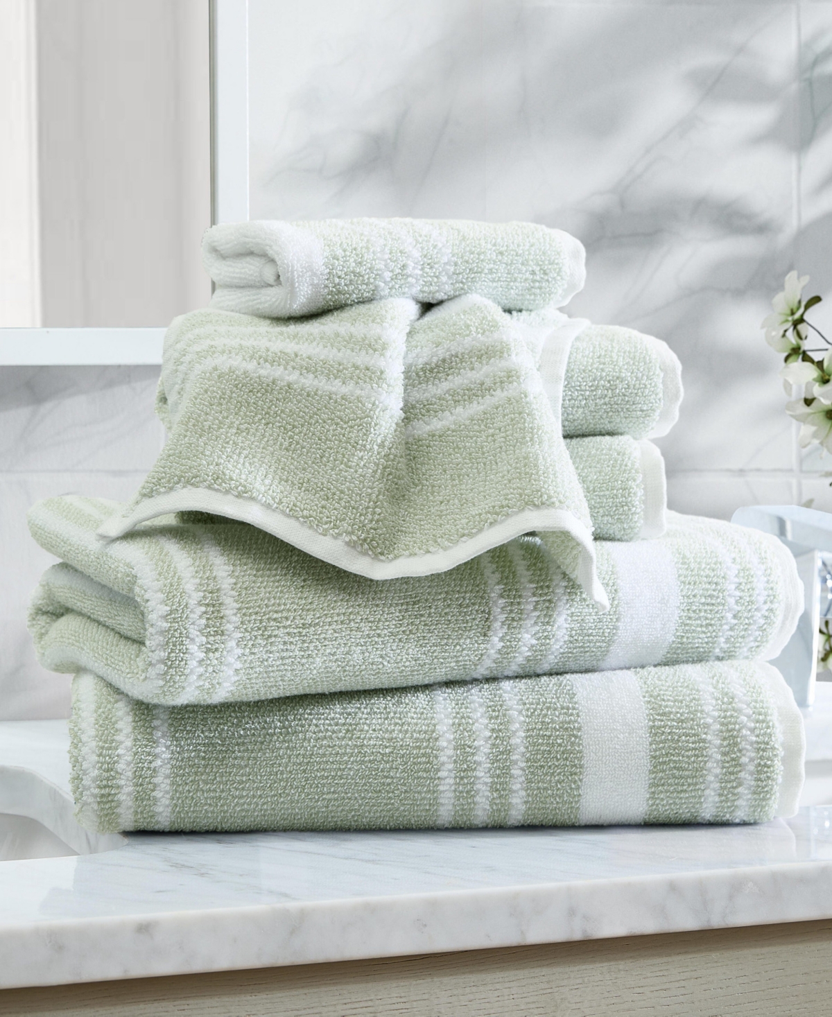 Nautica Windward Green 6-piece Towel Set