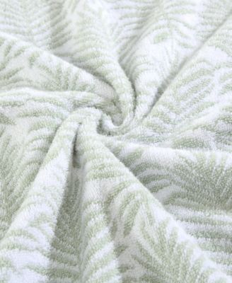 Linear Palms Cotton Terry Towel Set