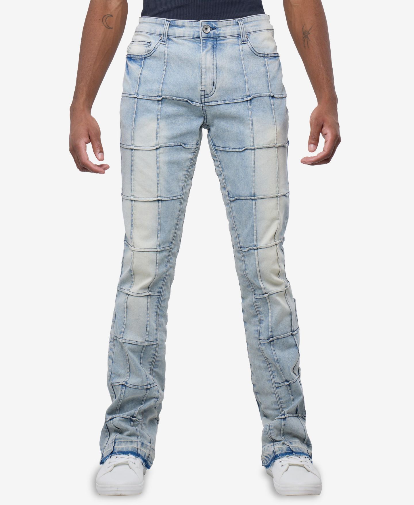 Мужские джинсы Raw X Box Panel Fashion Stacked, цвет: Светлый синий — фото 1