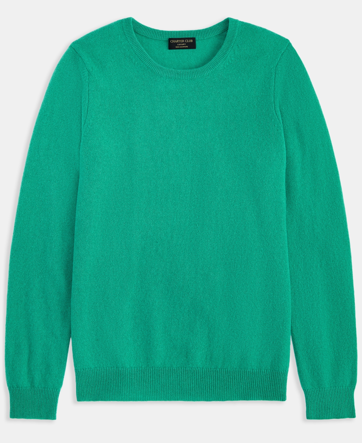 Charter Club Women's Long-Sleeve 100% Cashmere Crewneck Sweater, Macy's Exclusive