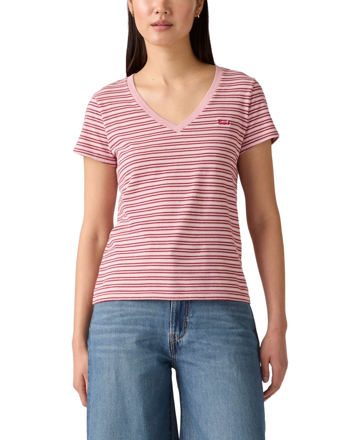 Levi's Women's Perfect Cotton V-neck Short-sleeve T-shirt