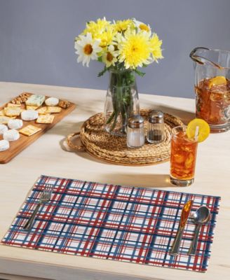 Patriotic Plaid Premier Fabric Placemats, Set of 4