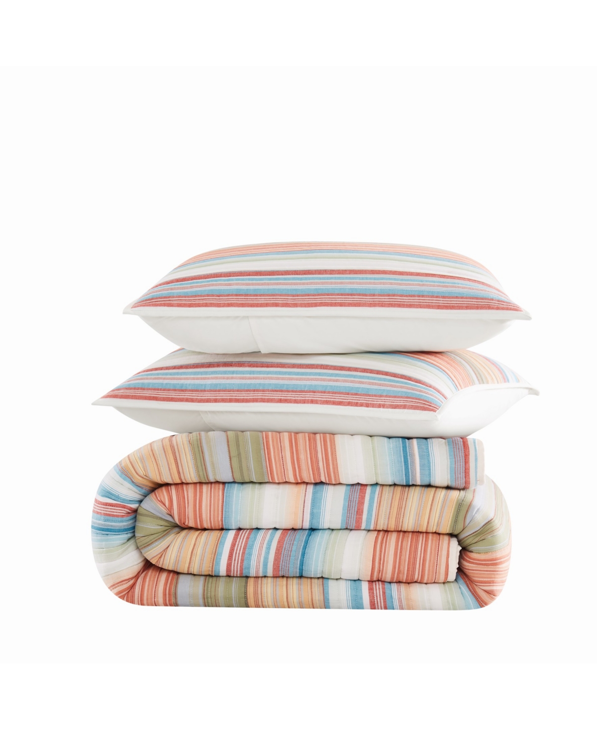 Oceanfront Resort Palm Beach Yarn Dye Stripe 2-pc. Quilt Set, Twin In Multi