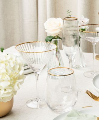 Rocher Martini Glasses, Set of 4, 9.5 Oz