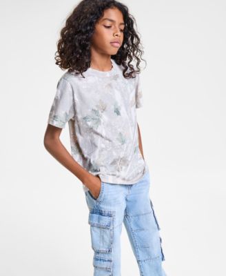 kids Boys Essential T-Shirt & Baggy Cotton Denim Cargo Pants		