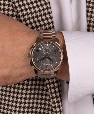 Men's Swiss Chronograph Madrigal Two-Tone Stainless Steel Bracelet Watch 42mm