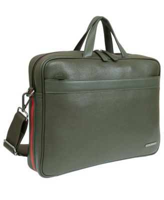 The Hey Handsome 18in Pebble Grain Genuine Leather Briefcase