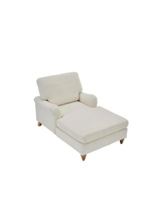 Streamdale Modern Mid-Century Indoor Oversized Chaise Lounger Comfort Sleeper Sofa with Soild Wood Legs