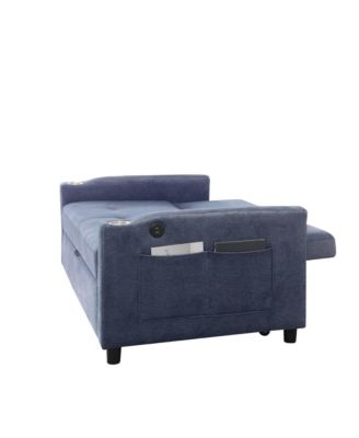 Streamdale 1 Pc Velvet Sofa Bed, 3-in-1 Convertible Sleeper with Pullout Bed – Living Room Furniture