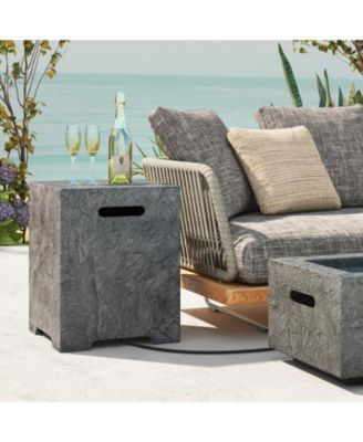 Propane Tank Cover Table Outdoor Gas Tank Storage Hideaway Cover