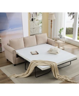 Streamdale 81.5" 2-in-1 Queen Convertible Sleeper Sofa Bed with Memory Foam Mattress