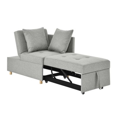 Streamdale Convertible Sofa Bed Recliner with Adjustable Backrest and Pullout Sofa Bed