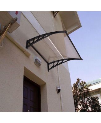40 x 40 Inch Outdoor Polycarbonate Front Door Window Awning Canopy