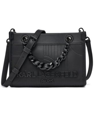 KARL LAGERFELD ウエストポーチ Woven crossbody bag with logo detail brand Karl Lagerfeld