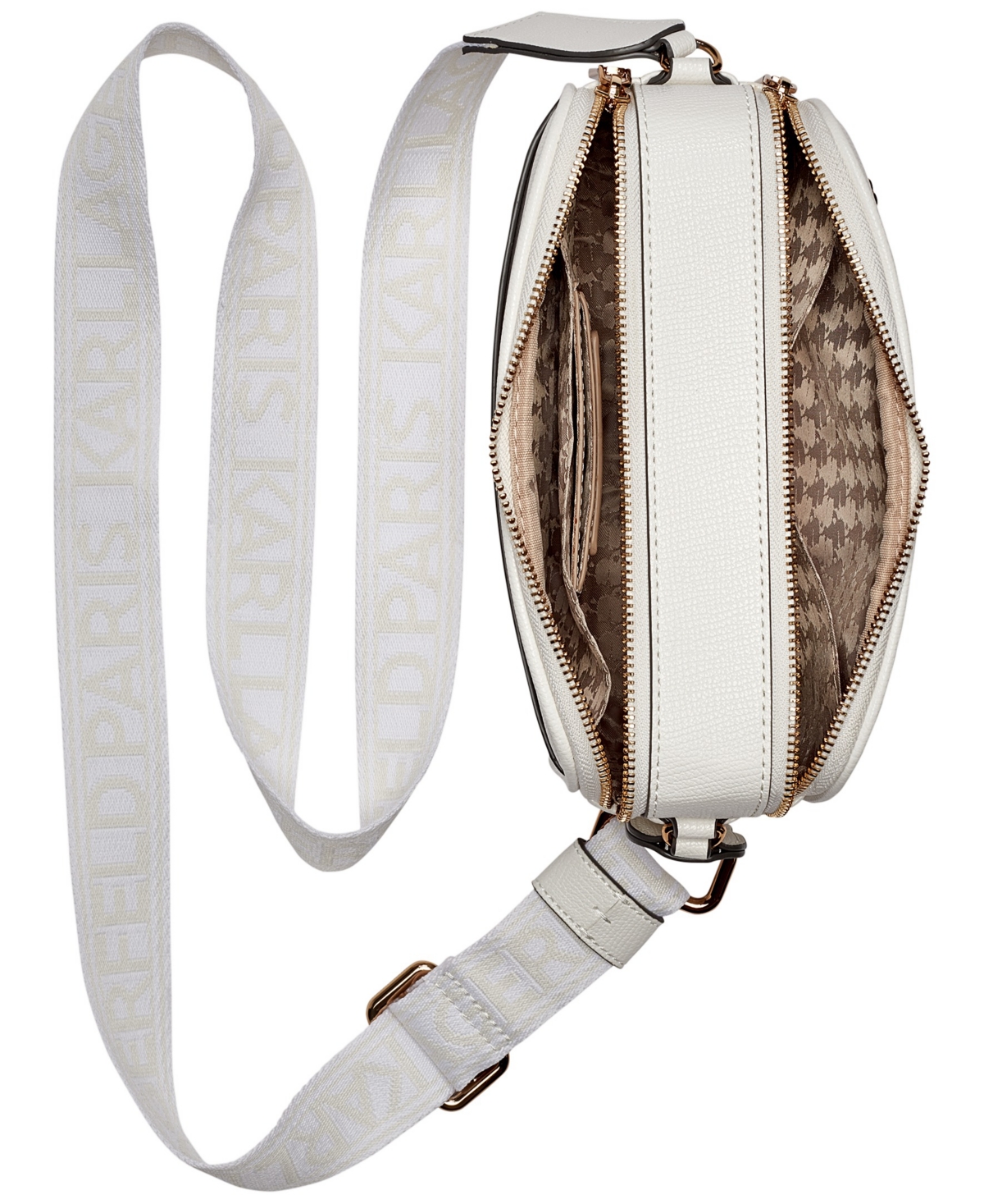 Karl Lagerfeld Maybelle Double Zip Top Crossbody Bag