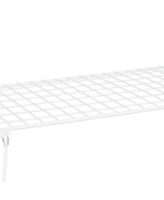 Stack &amp; Hang 21.5x10.75x7.87&#39;&#39; Stainless Steel Wire Shelf Unit, White