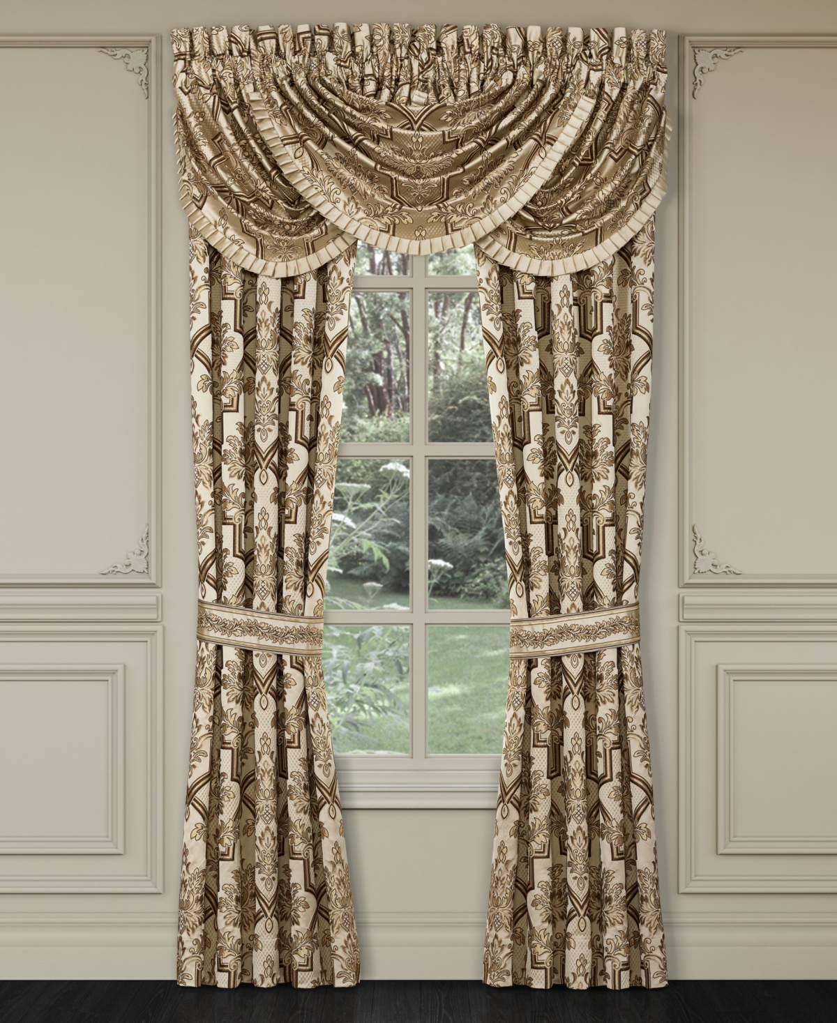 J Queen New York Gold Coast Window Panel Pair, 50" X 95"