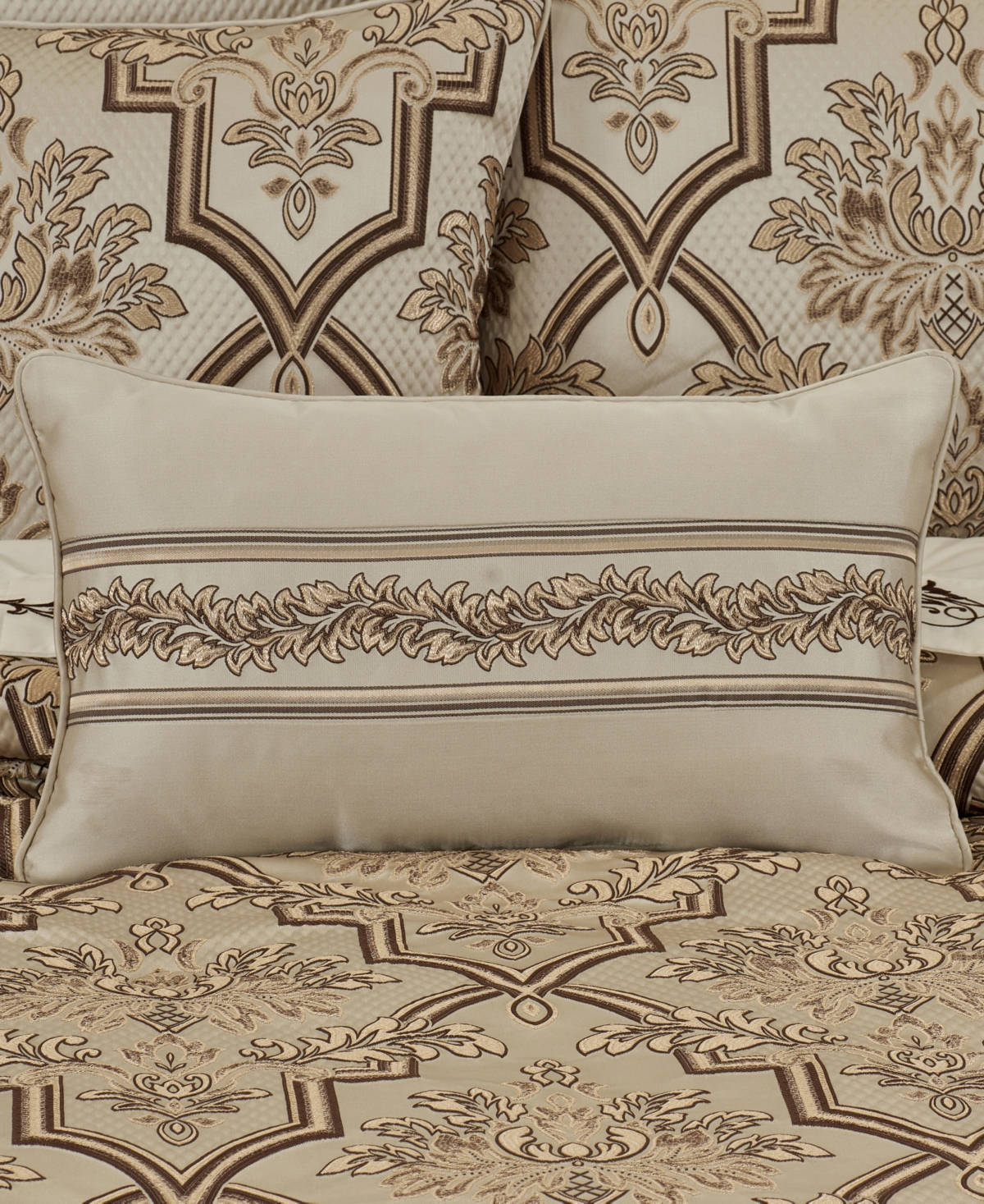 J Queen New York Gold Coast Boudoir Decorative Pillow, 14" X 21"