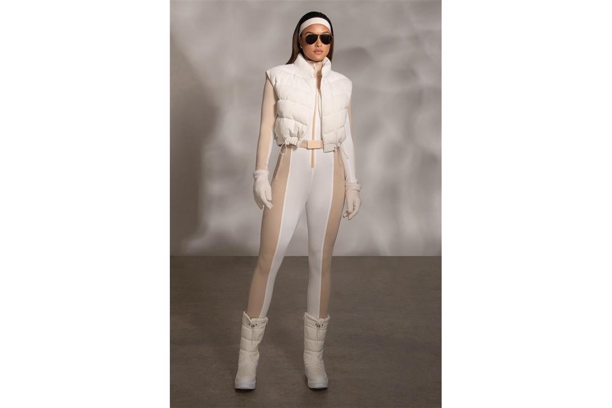 Jluxlabel Women's Delma Ribbed Puffer Vest