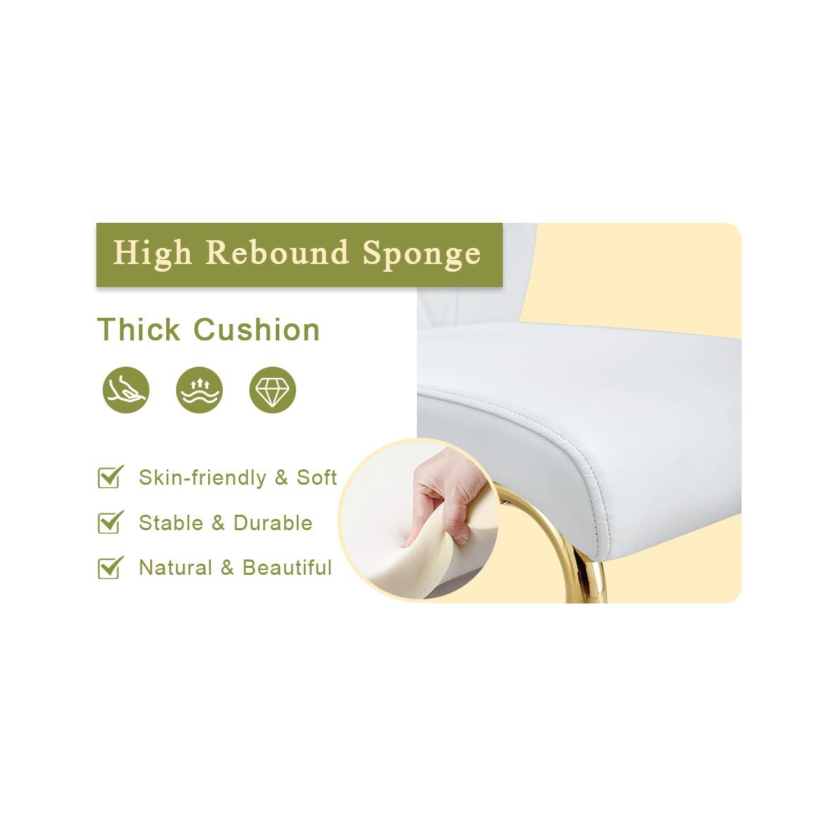 Streamdale Glass Table & 4 Leather Chairs - Modern Gold Accent