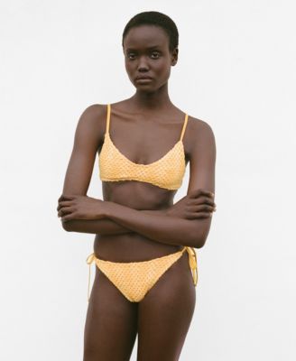 MANGO - Women's Crochet Bikini Top