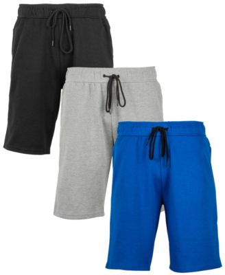 Men's 3-Pack Tech Fleece Performance With Heat Seal Zipper Pocket Shorts