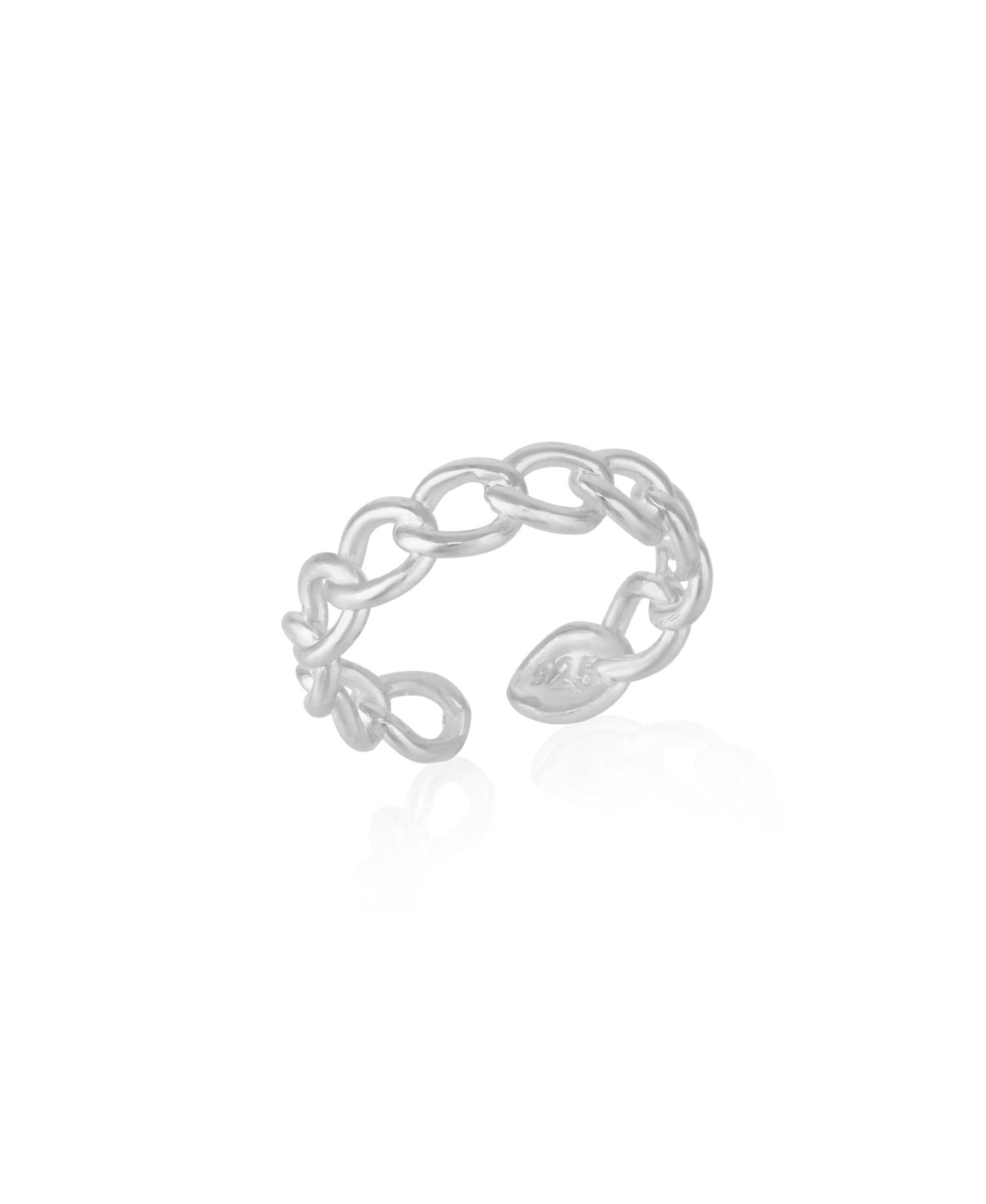 Sterling Silver Chain Ring - Silver