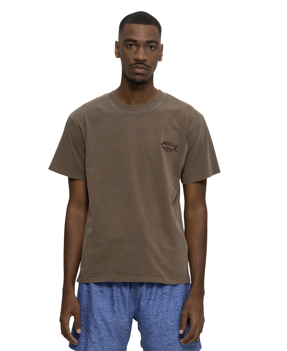 Men's Sultan Sea Pigment Short Sleeve T-shirt - Brown