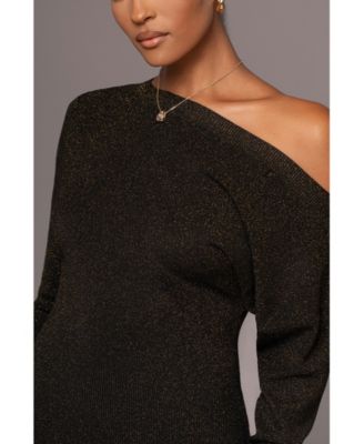 Women's Night Shimmers Asymmetrical Maxi Dress