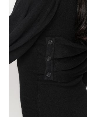 Women's Scarf Draped Mini Dress