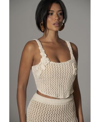 Women's Beachside Crochet Bustier