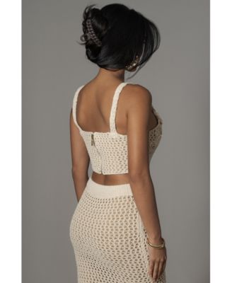 Women's Beachside Crochet Bustier