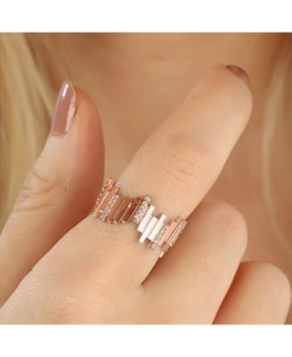 New Multiple Bar Sterling Ring