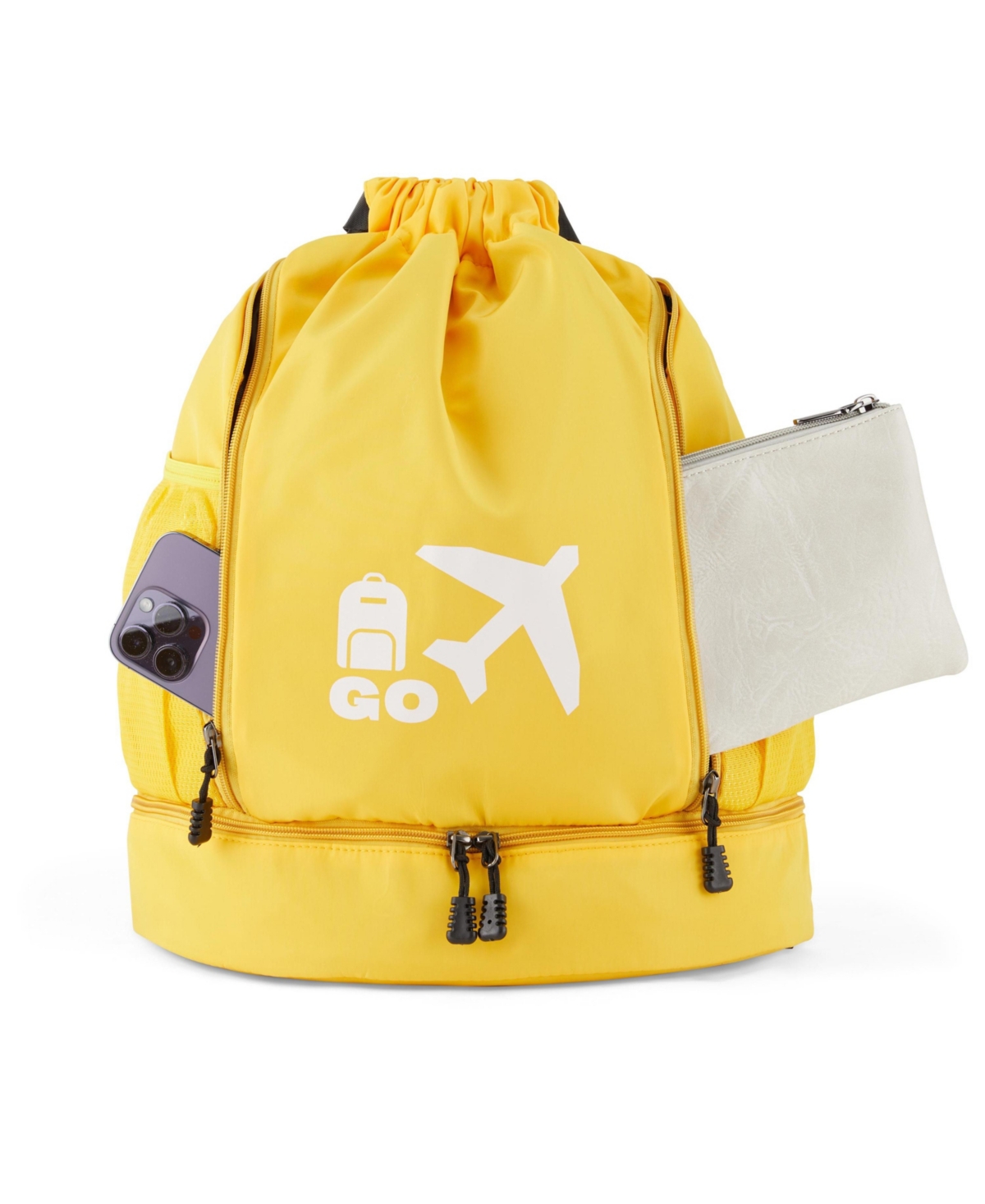 Perfect Personal Travel Go Bag- Yellow