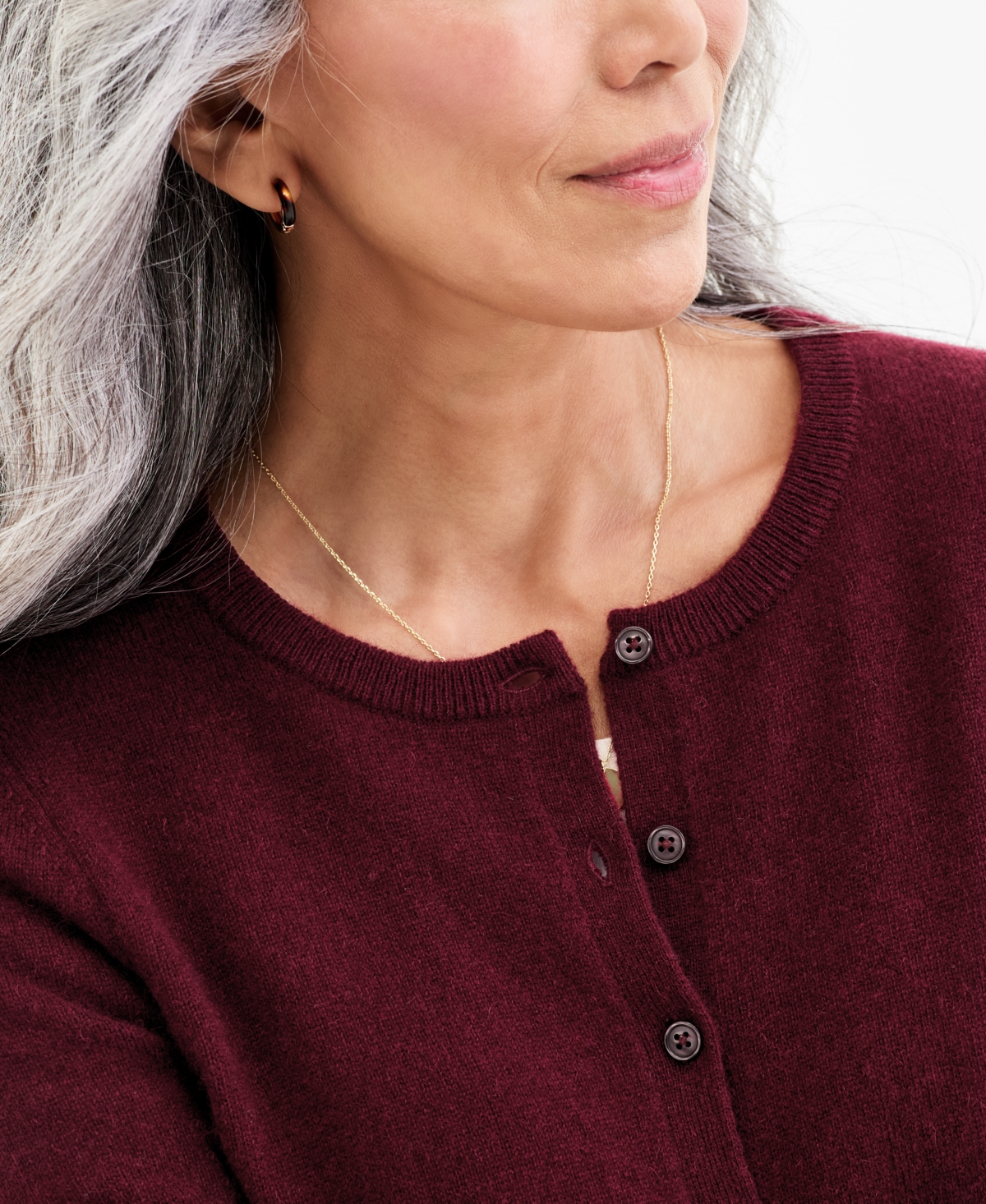 Charter Club Women's 100% Cashmere Crewneck Cardigan, Macy's Exclusive In Brown