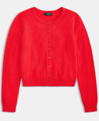 Women's 100% Cashmere Crewneck Cardigan, Macy's Exclusive 
