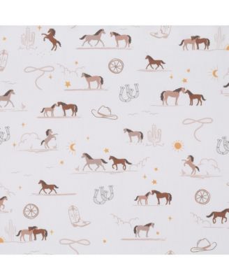 Country Western Breathable 100% Cotton Fitted Crib/Toddler Sheet