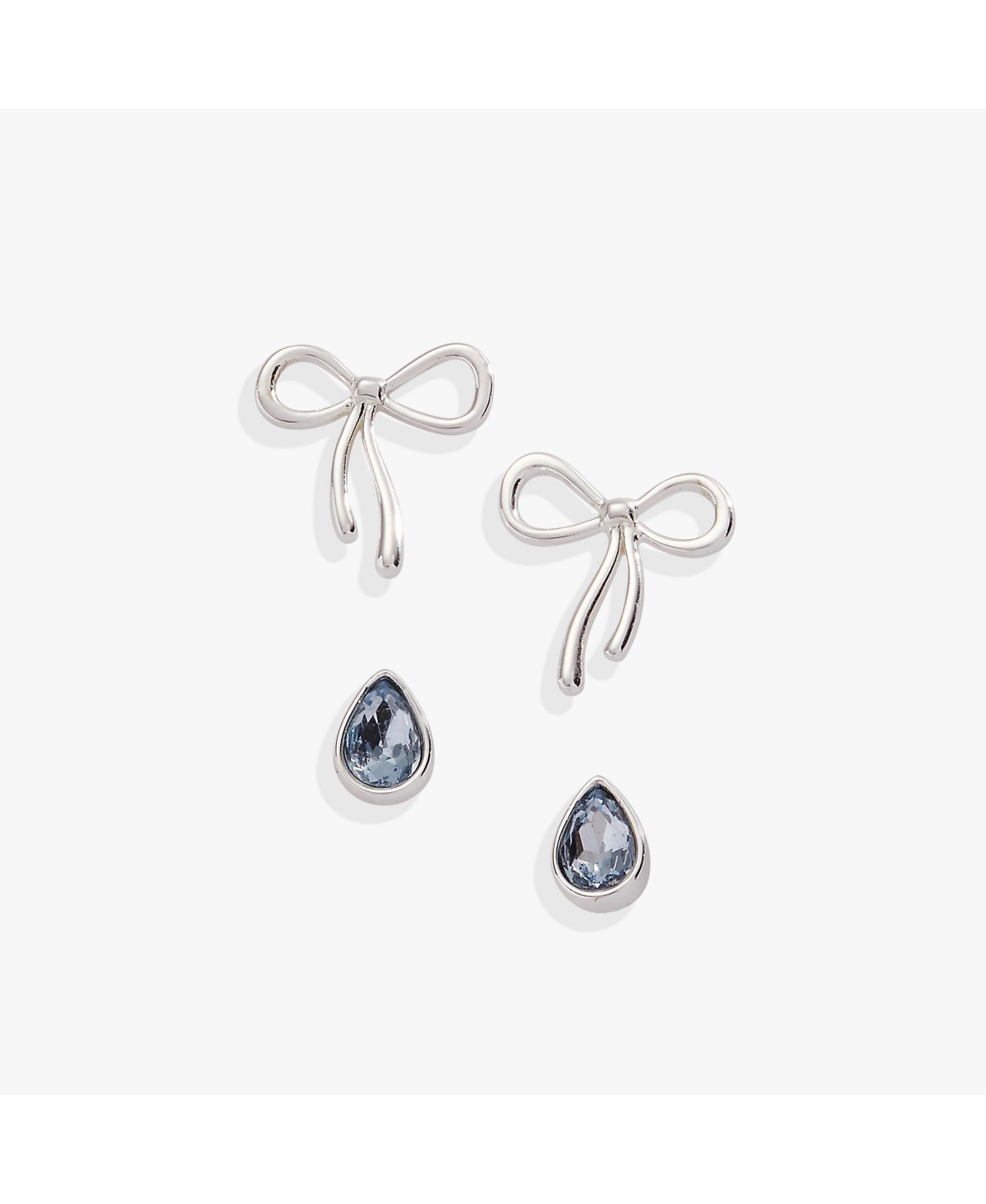 Bridal Bow Duo Earring Set