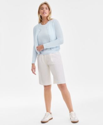 Women's 100% Cashmere Sleeveless Crewneck Sweater, Macy's Exclusive