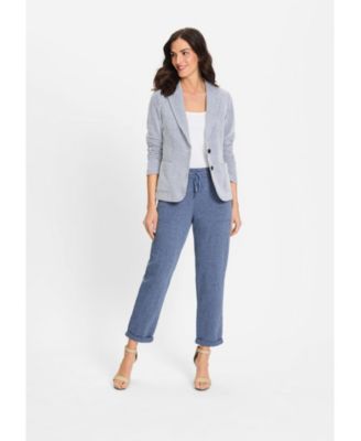 Women's Seersucker Blazer