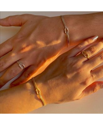 Knot Sterling Silver Adjustable Ring